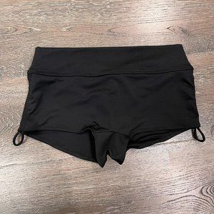 Victoria's Secret PINK Sport Womens Black Ruched Side Shorts Activewear Size M
